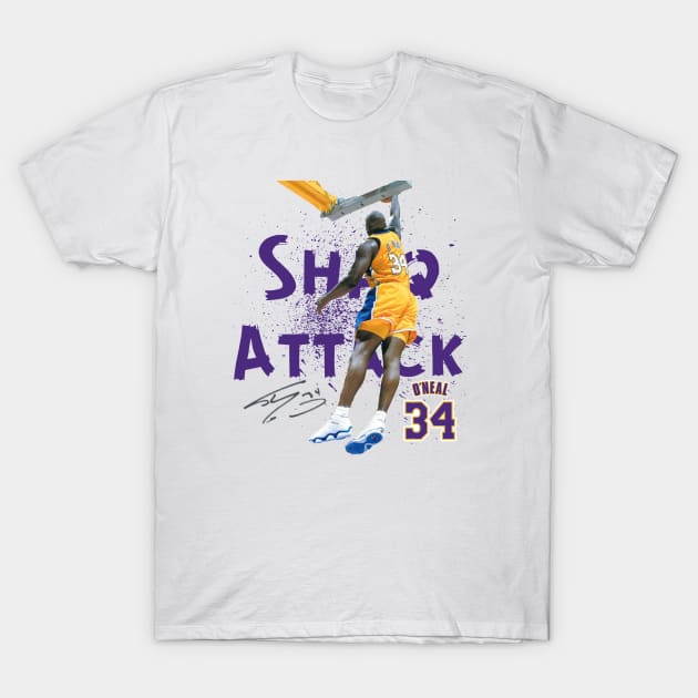 Shaq Attack T-Shirt by MrPhilFox